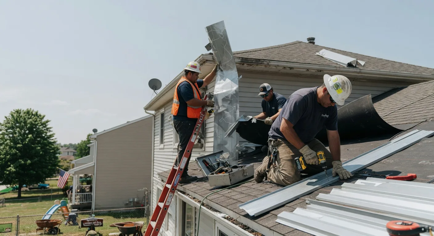 Storm Damage Metal Roof Repair in Mellwood, AR